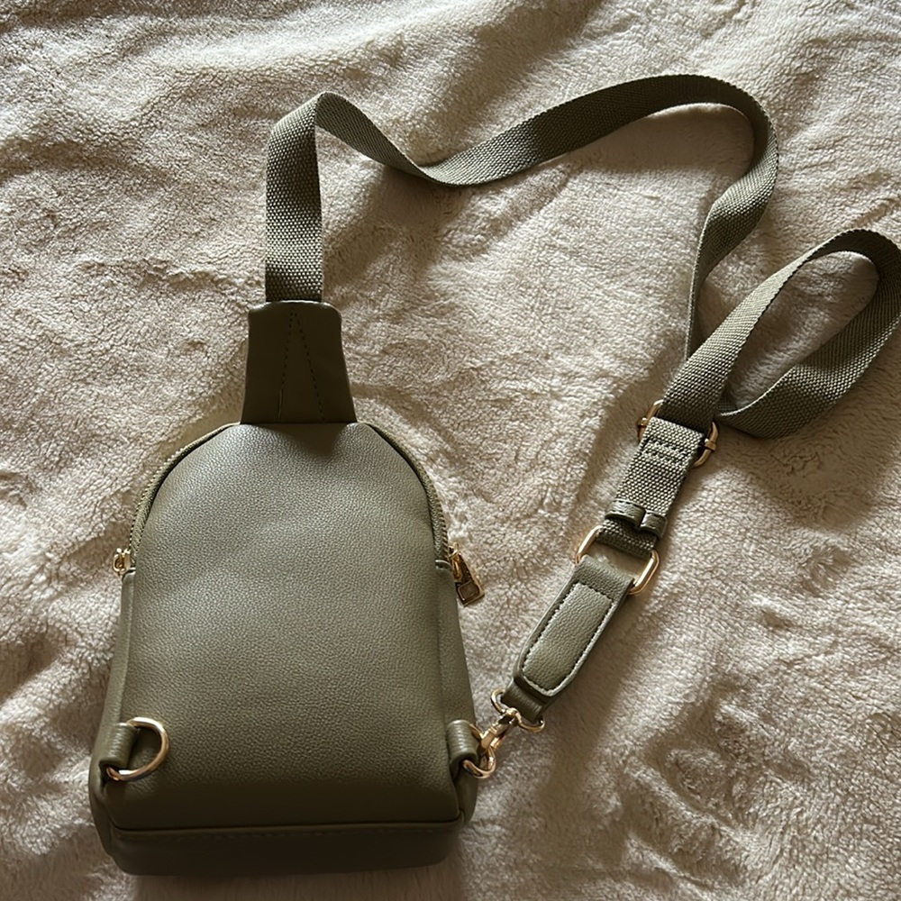 Olive Green Crossbody Bag - Picture 2 of 2